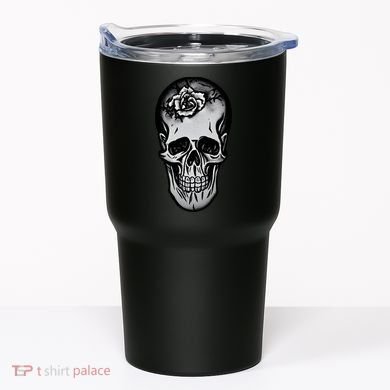 Rose Skull Tumbler