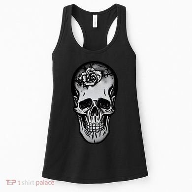 Rose Skull Women's Tank Top