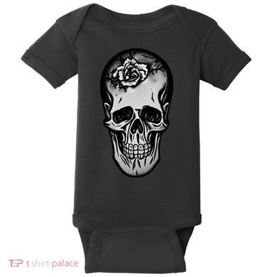 Rose Skull Baby Bodysuit