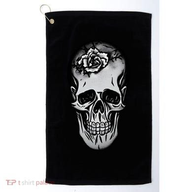Rose Skull Golf Towel