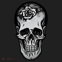 Rose Skull Golf Towel thumb 3