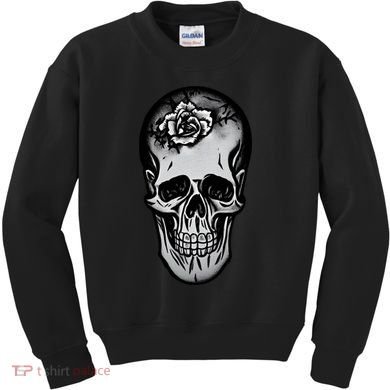 Rose Skull Kids Sweatshirt