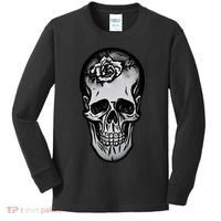 Rose Skull Kids Long Sleeve Shirt thumb 0