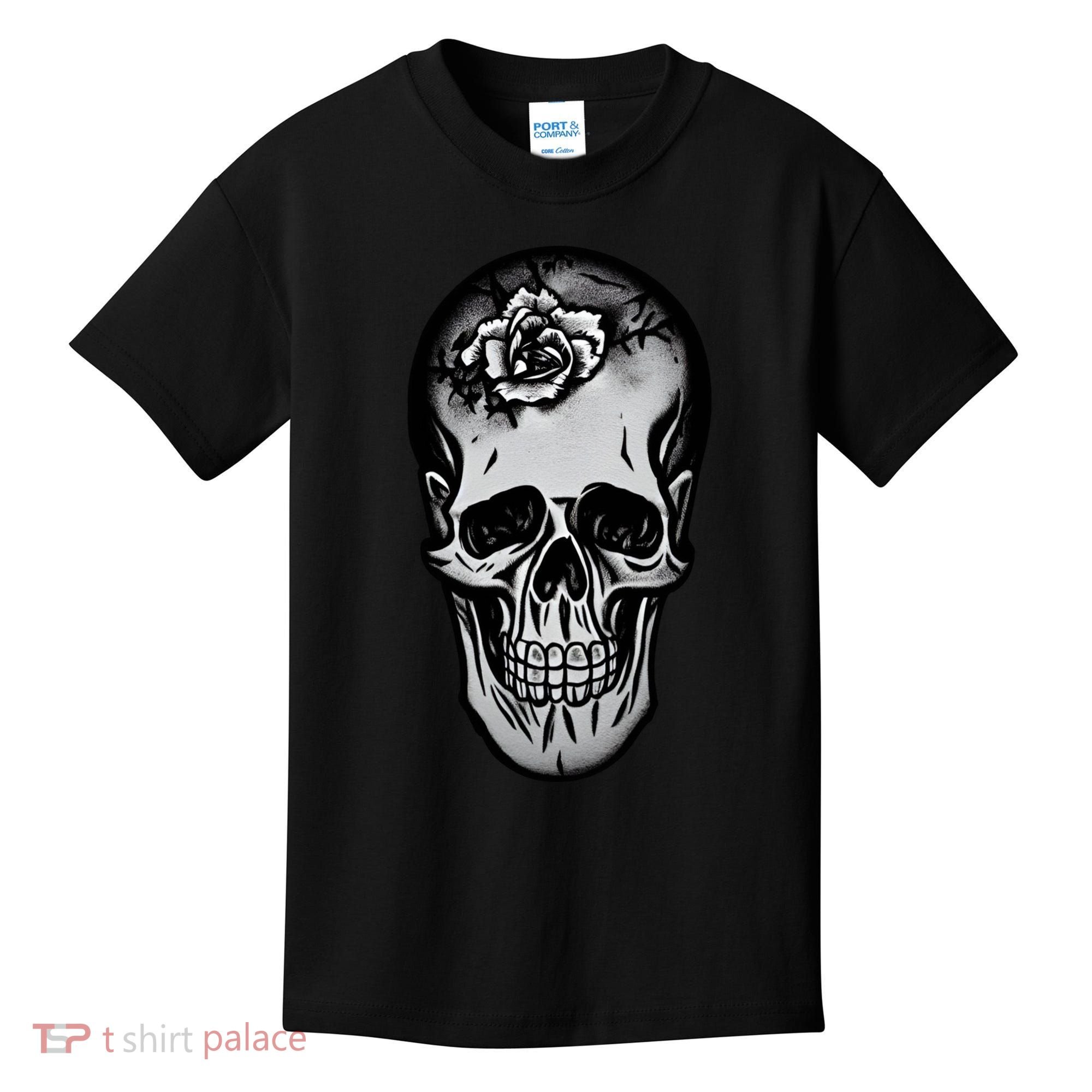 Rose Skull Kids T-Shirt