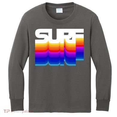 Retro Surf Kids Long Sleeve Shirt