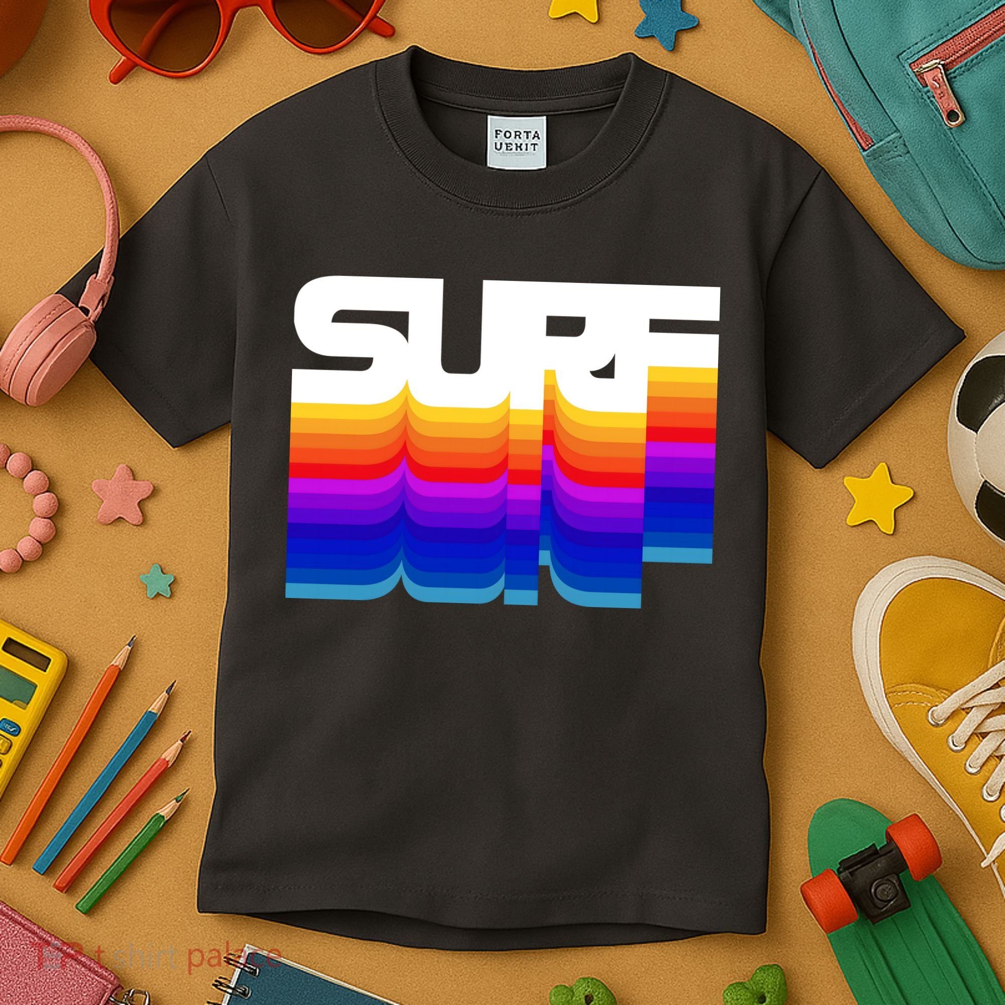 Retro Surf Kids T-Shirt