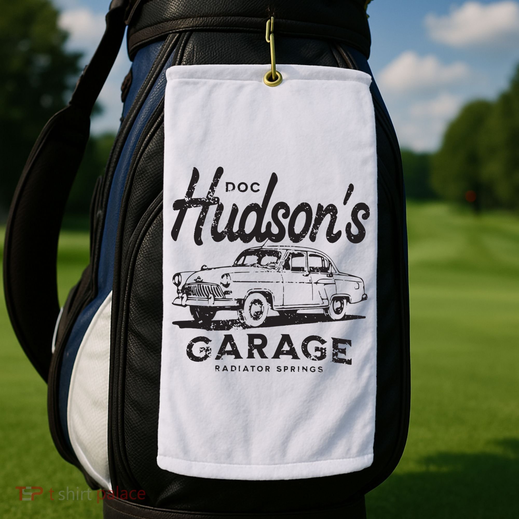 Radiator Springs Golf Towel