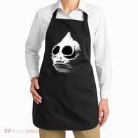Retro Sleestak Reptilian Skull Graphic Apron thumb 2