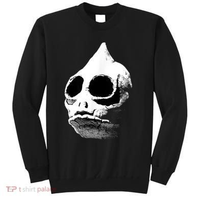 Retro Sleestak Reptilian Skull Graphic Sweatshirt