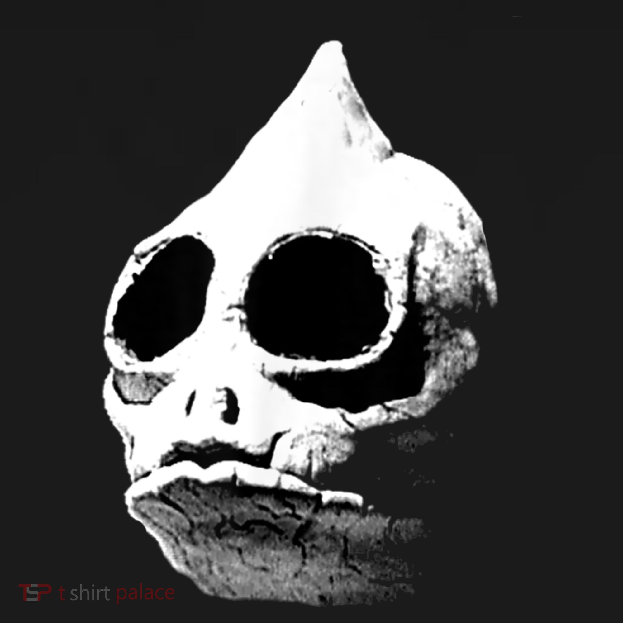 Retro Sleestak Reptilian Skull Graphic T-Shirt