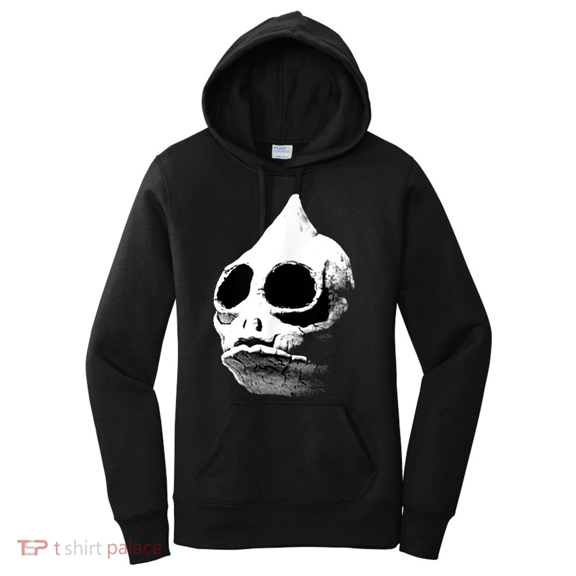Retro Sleestak Reptilian Skull Graphic Women's Hoodie