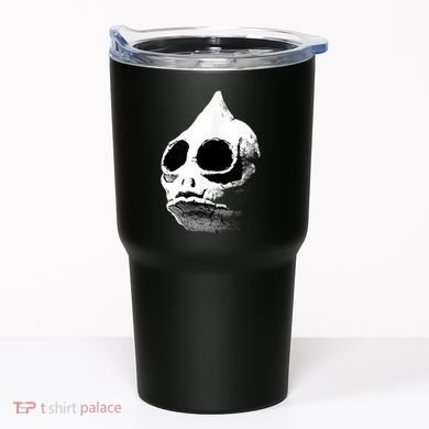 Retro Sleestak Reptilian Skull Graphic Tumbler