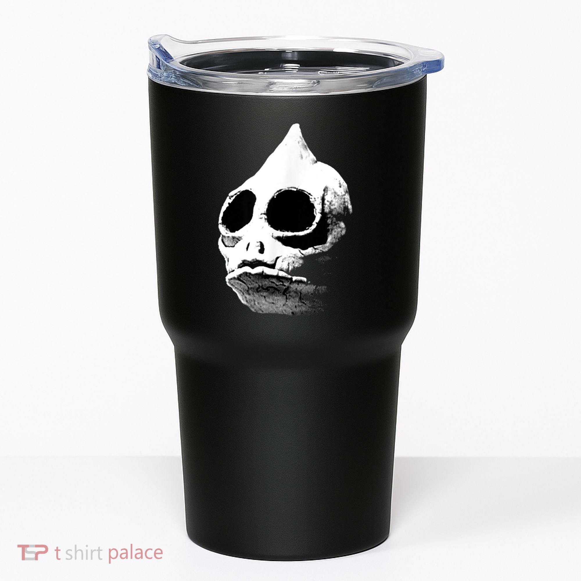 Retro Sleestak Reptilian Skull Graphic Tumbler