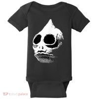 Retro Sleestak Reptilian Skull Graphic Baby Bodysuit thumb 0