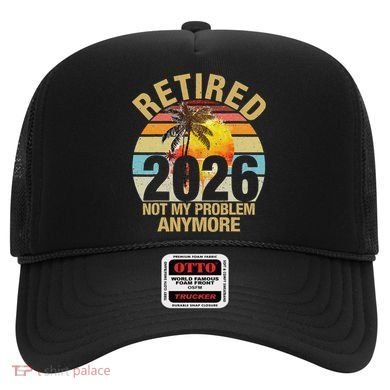 Retro Sunset Retired 2026 Not My Problem Anymore Retirement Hat