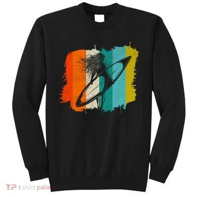 Retro Summer Surfing Gift For Girl Sweatshirt