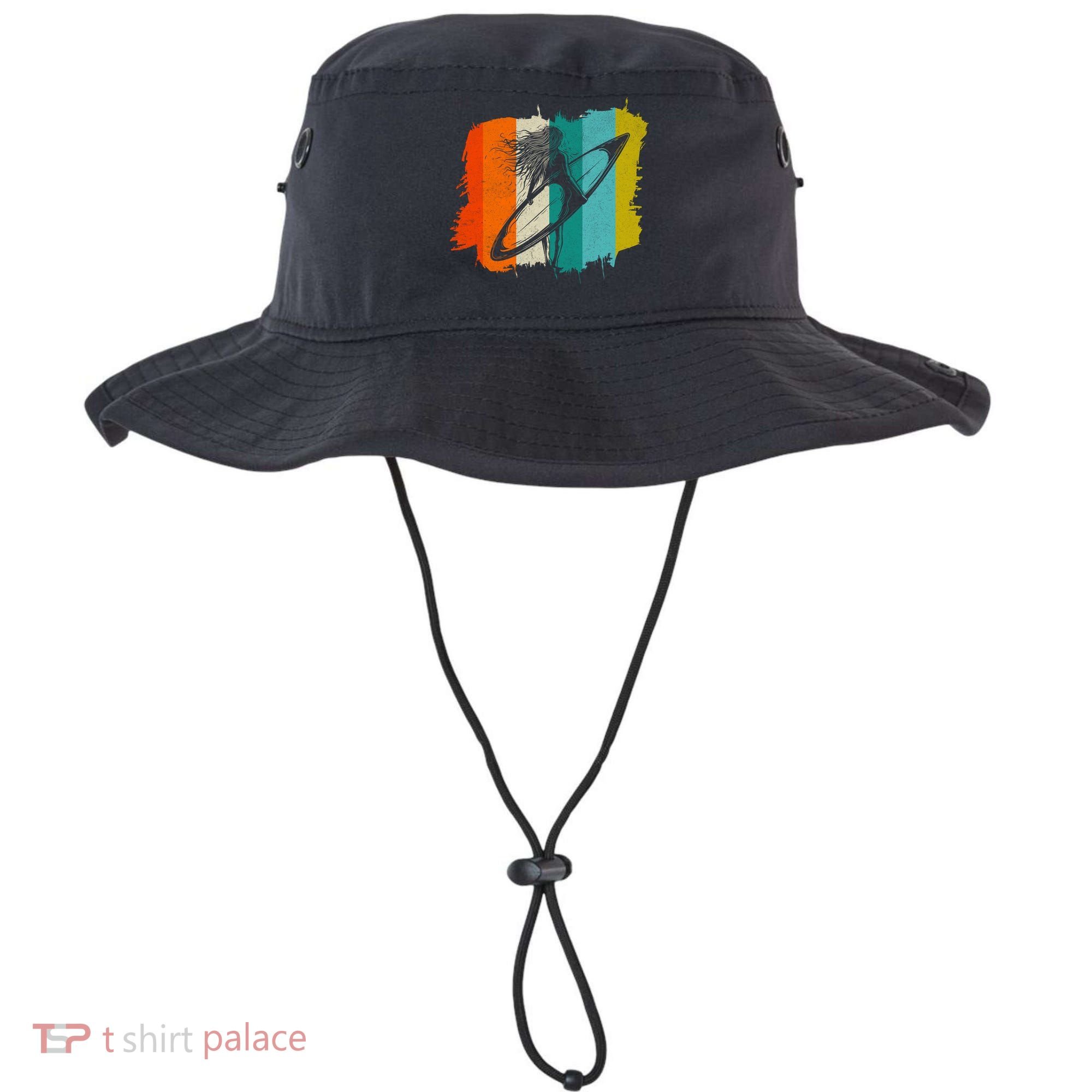 Retro Summer Surfing Gift For Girl Bucket Hat