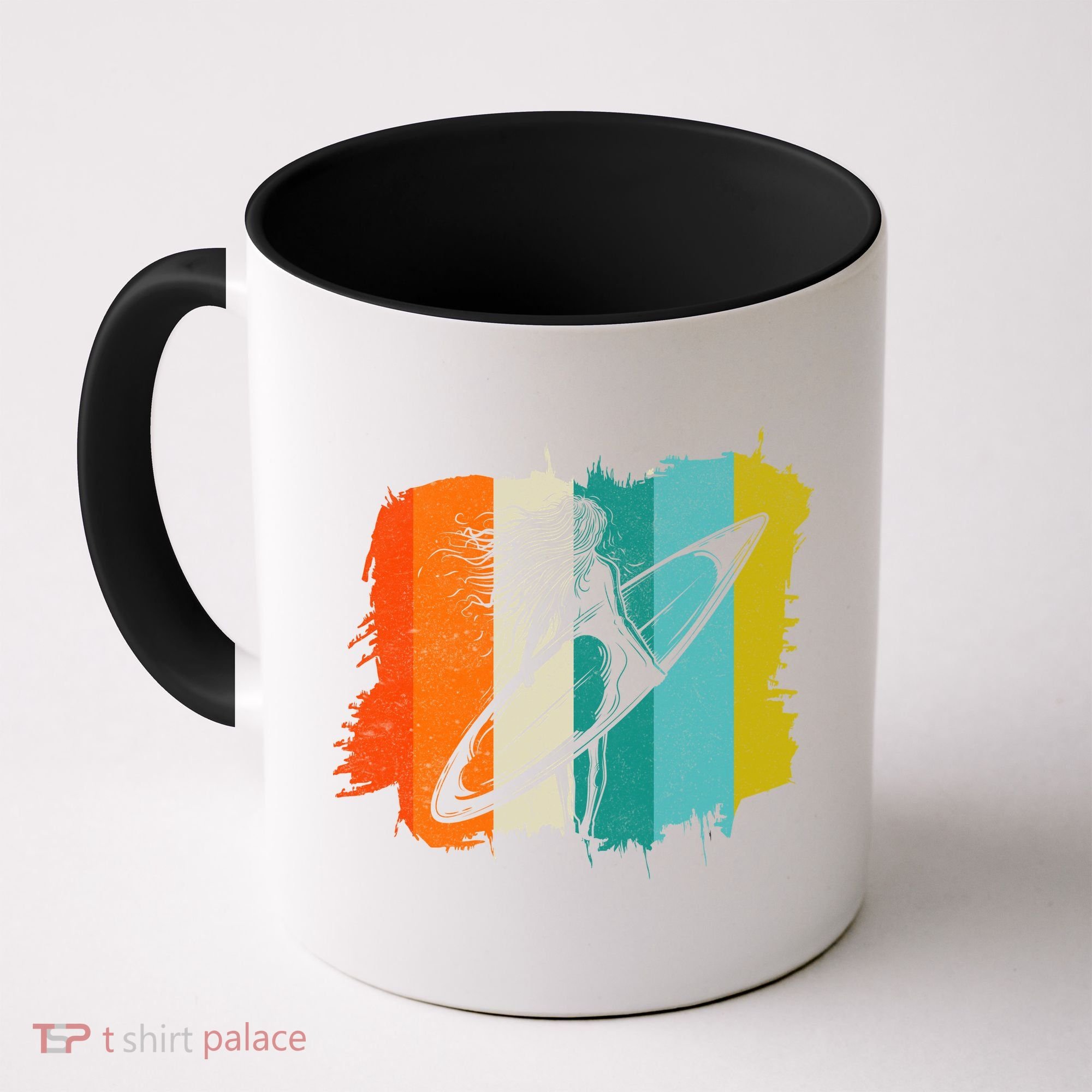 Retro Summer Surfing Gift For Girl Coffee Mug