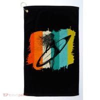 Retro Summer Surfing Gift For Girl Golf Towel thumb 0