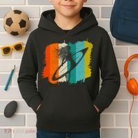Retro Summer Surfing Gift For Girl Kids Hoodie thumb 2