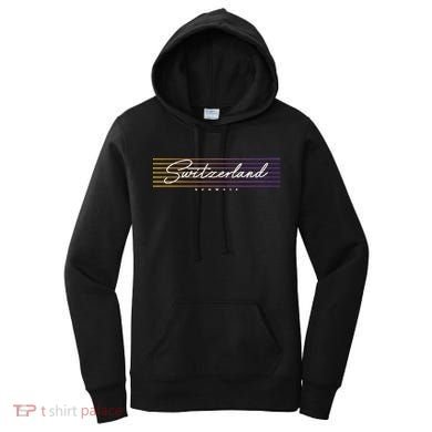 Retro Style Switzerland Women's Hoodie