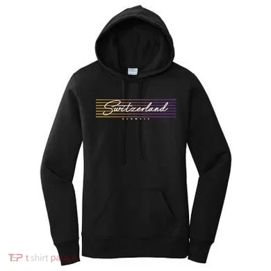 Retro Style Switzerland Women's Hoodie