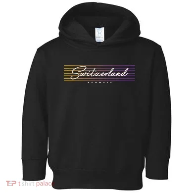 Retro Style Switzerland Toddler Hoodie