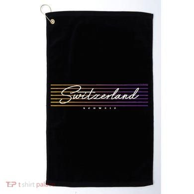 Retro Style Switzerland Golf Towel
