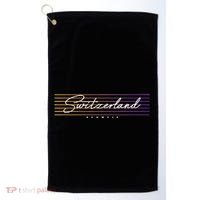 Retro Style Switzerland Golf Towel thumb 0