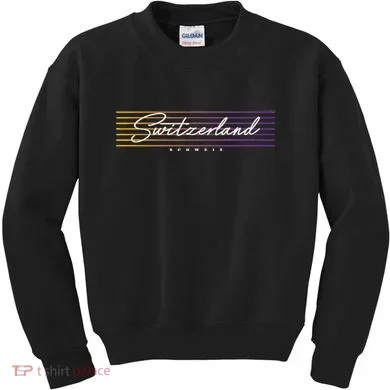 Retro Style Switzerland Kids Sweatshirt