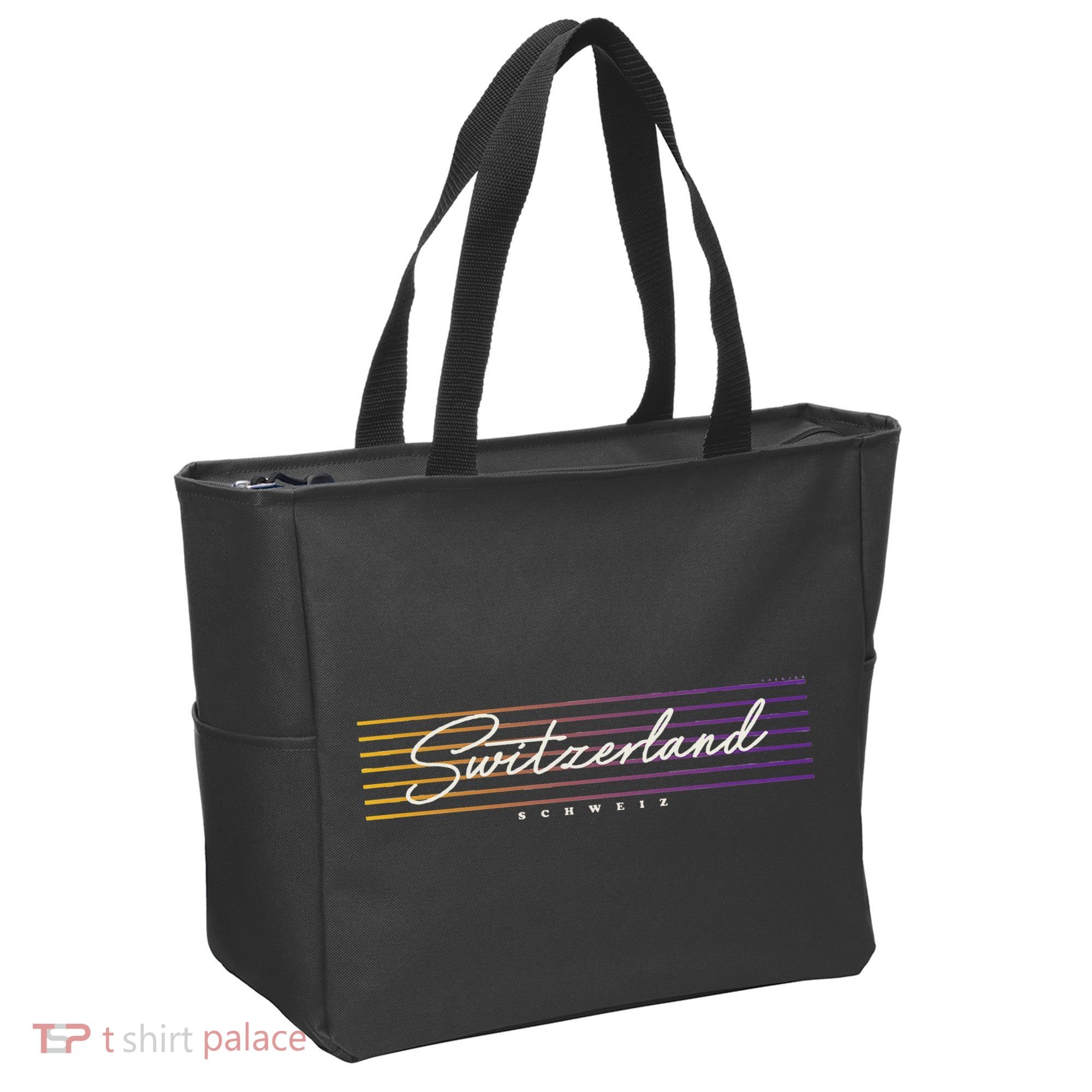 Retro Style Switzerland Tote Bag