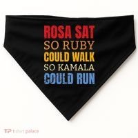 Rosa Sat So Ruby Could Walk So Kamala Black History USA-Made Doggie Bandana thumb 0