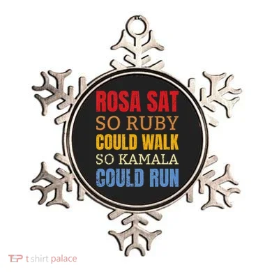 Rosa Sat So Ruby Could Walk So Kamala Black History Ornament