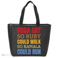 Rosa Sat So Ruby Could Walk So Kamala Black History Tote Bag thumb 0