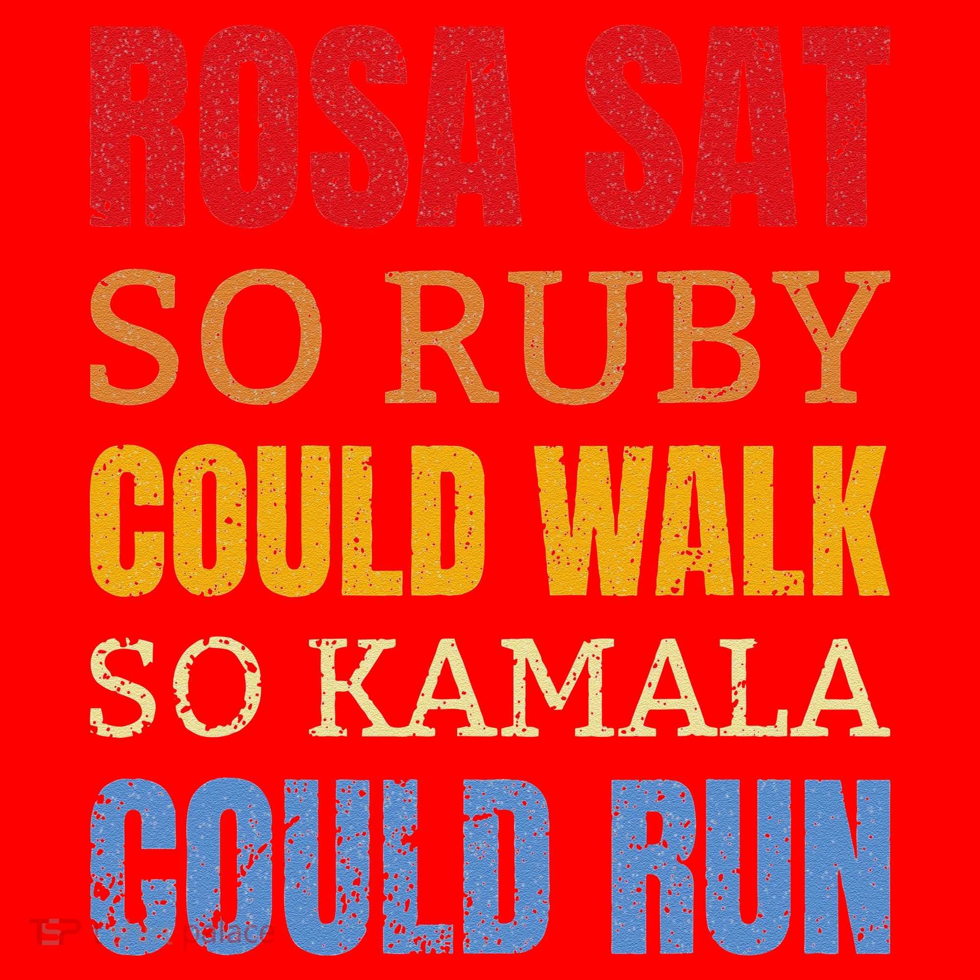 Rosa Sat So Ruby Could Walk So Kamala Black History Santa Hat