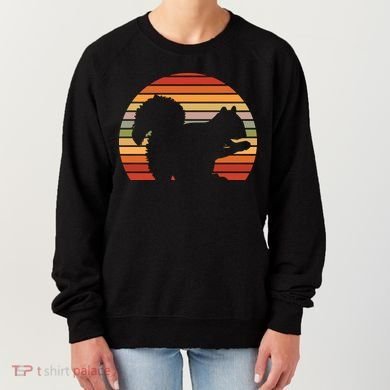 Retro Squirrel Silhouette Women's Sweatshirt