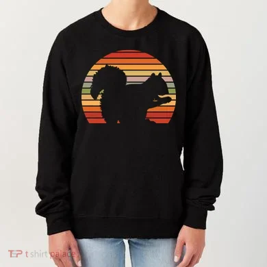 Retro Squirrel Silhouette Women's Sweatshirt