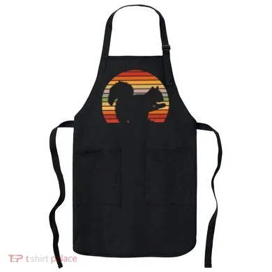Retro Squirrel Silhouette Apron