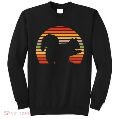 Retro Squirrel Silhouette Sweatshirt