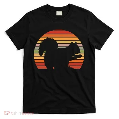 Retro Squirrel Silhouette T-Shirt