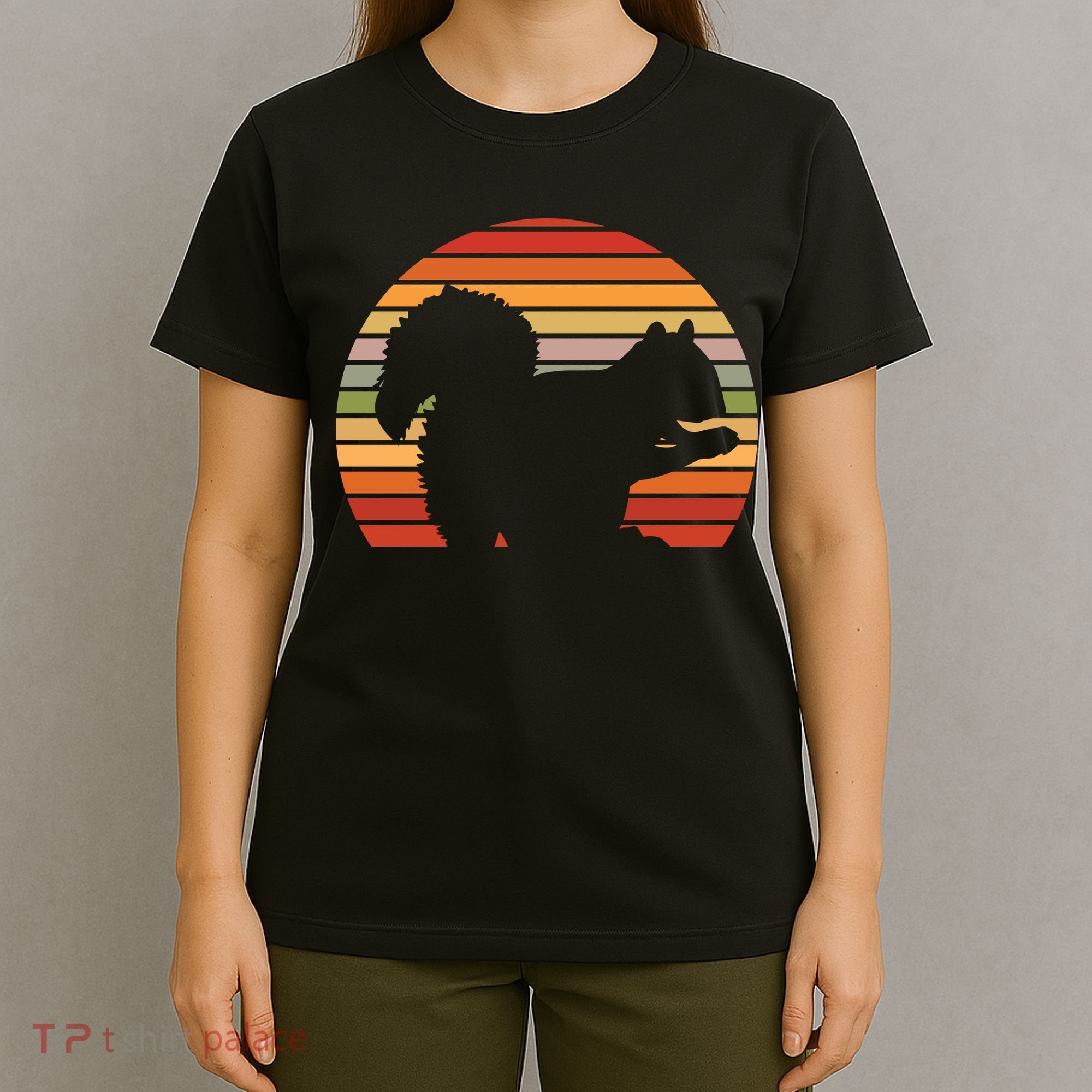Retro Squirrel Silhouette T-Shirt
