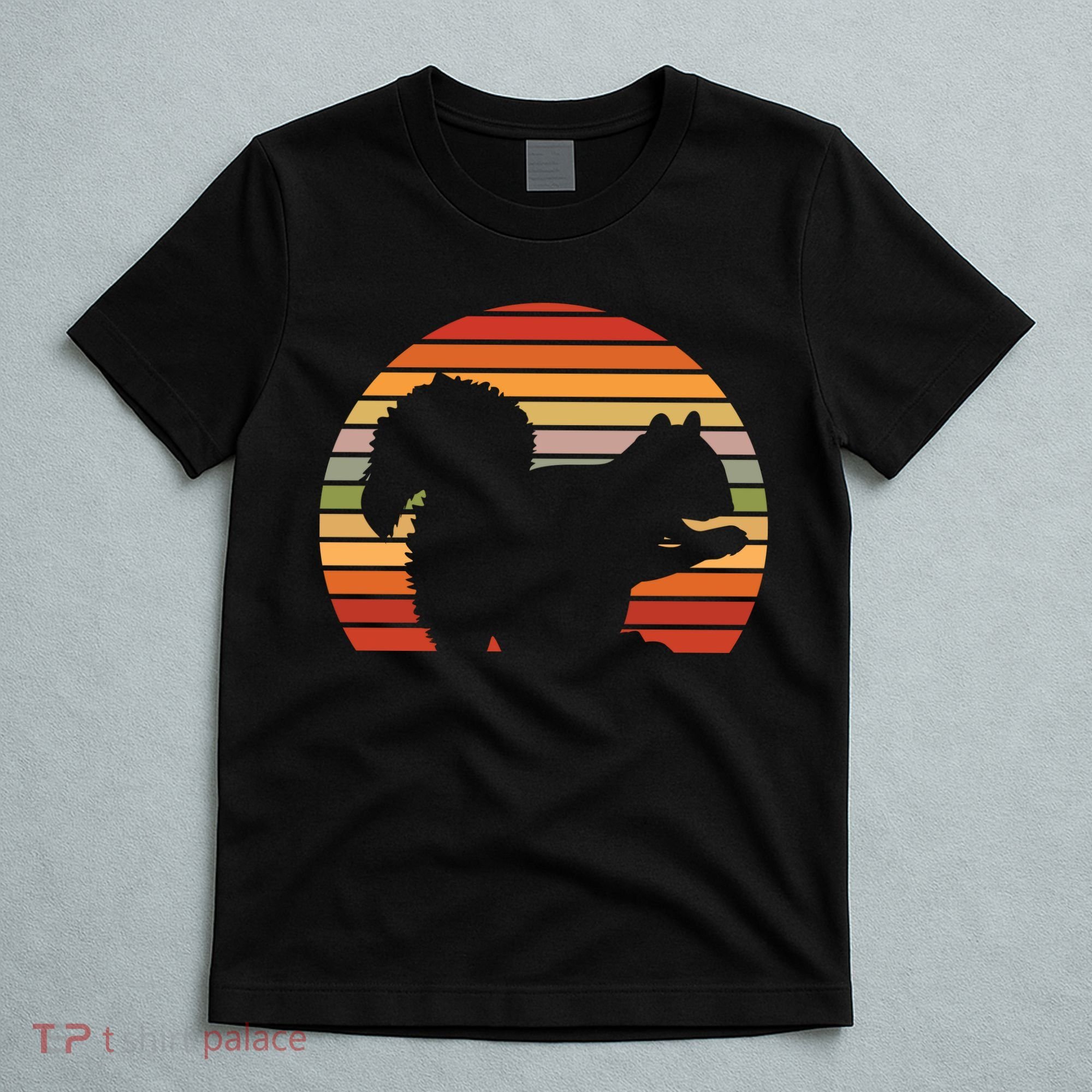 Retro Squirrel Silhouette T-Shirt