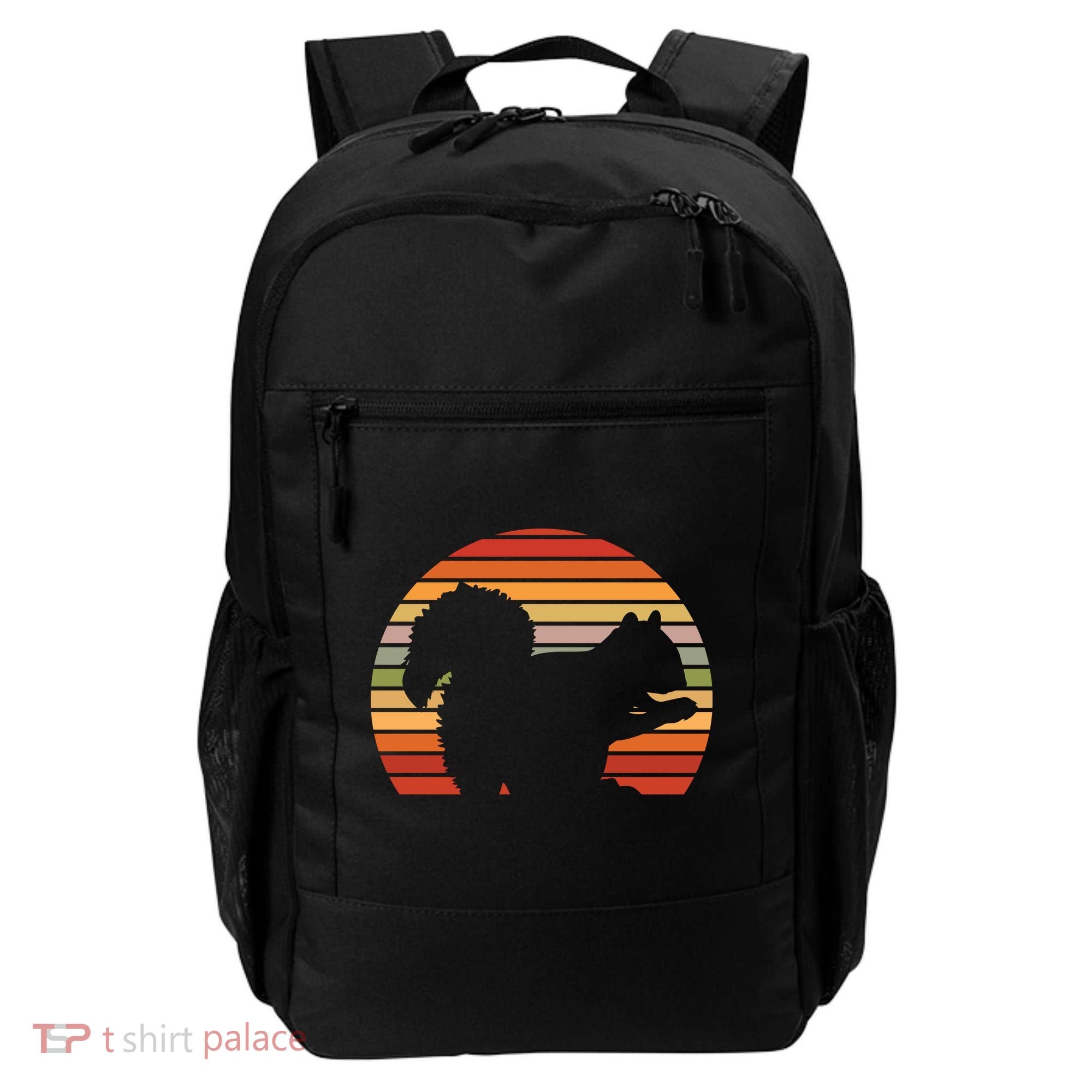 Retro Squirrel Silhouette Backpack