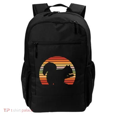 Retro Squirrel Silhouette Backpack