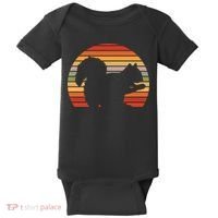 Retro Squirrel Silhouette Baby Bodysuit thumb 0