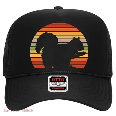 Retro Squirrel Silhouette Hat