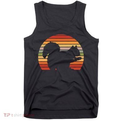 Retro Squirrel Silhouette Tank Top