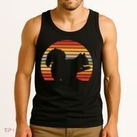 Retro Squirrel Silhouette Tank Top thumb 3