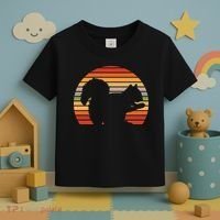 Retro Squirrel Silhouette Toddler T-Shirt thumb 3