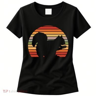 Retro Squirrel Silhouette Women's T-Shirt